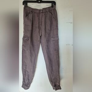 Nicole Miller Gray Cargo Pants with Modern Style